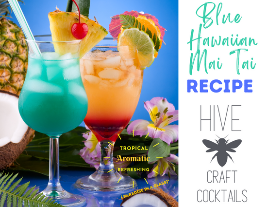 Hive Craft Cocktails Blue Hawaiian Mai Tai