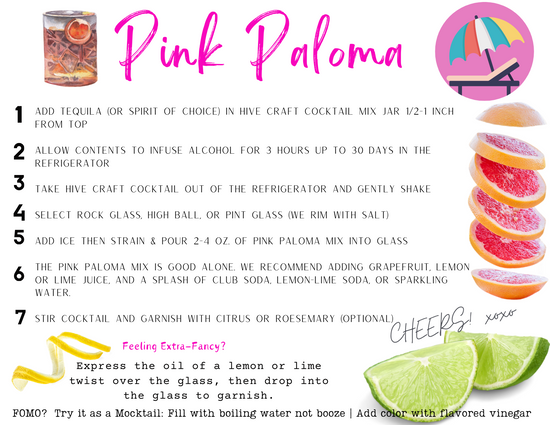 Revitalize Your Spirits with a Hive Craft Cocktail Pink Paloma