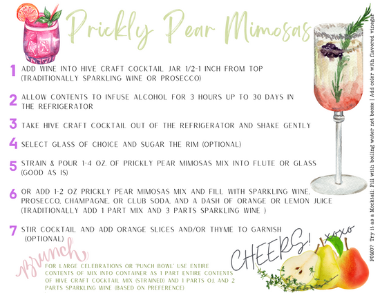 Brunch in Style with Hive Craft's Prickly Pear Mimosas