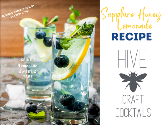 Hive Craft Cocktails Sapphire Honey Lemonade